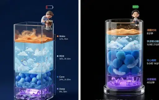 可爱的睡眠报告海报