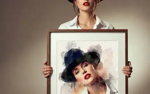 杂志配有儿童绘画作品提示词:AI作图关键词与图片参考.