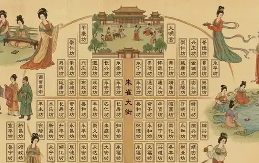 大唐长安插画