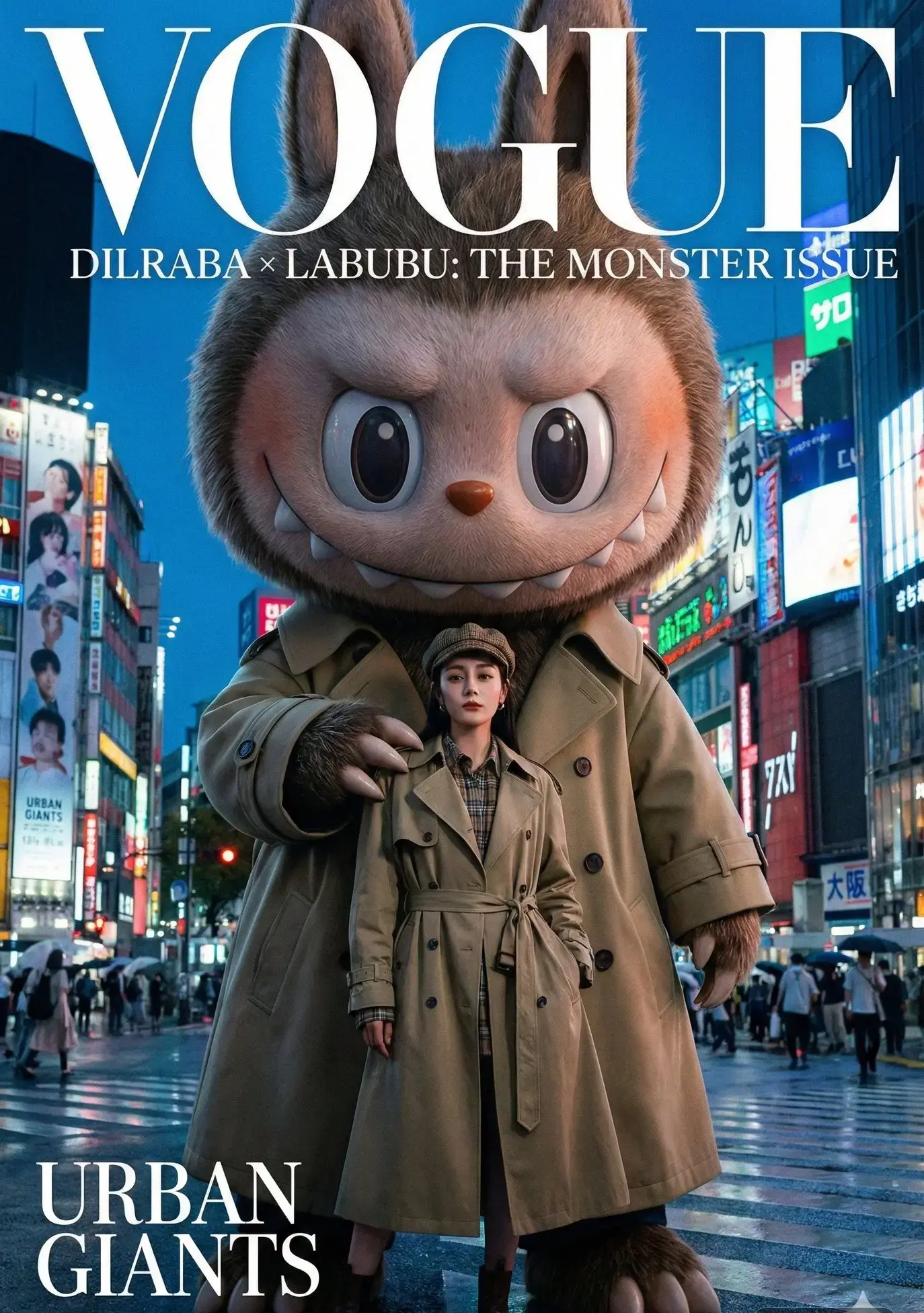 迪丽热巴 Labubu 时尚大片提示词:AI作图关键词与图片参考.