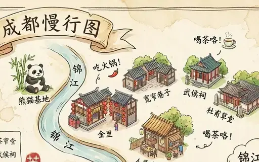 成都旅游地图
