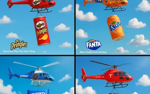 直升机品牌广告