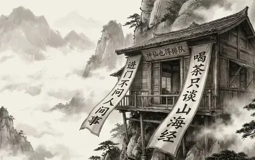 水墨画风格与写实摄影的结合