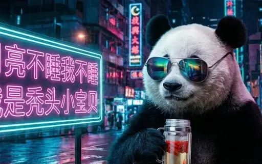 月亮不睡我不睡，我是秃头小宝贝