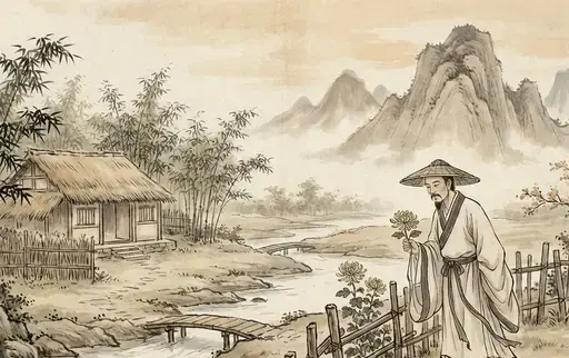 古诗句配图
