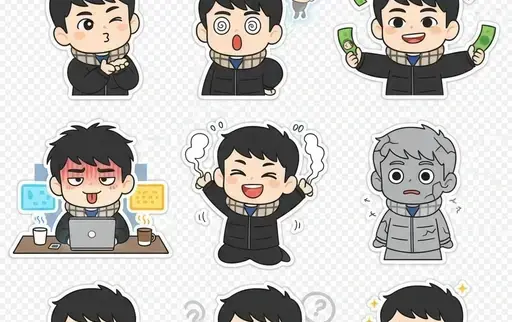Q版角色表情包制作