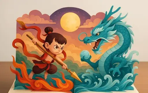 折叠式纸雕立体绘本
