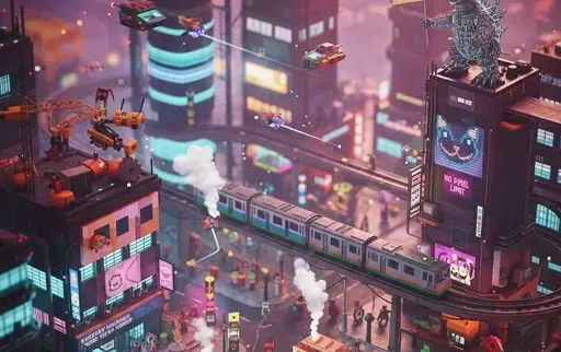 微型立体场景移轴摄影