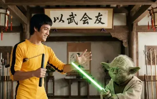 李小龙与尤达大师以武会友