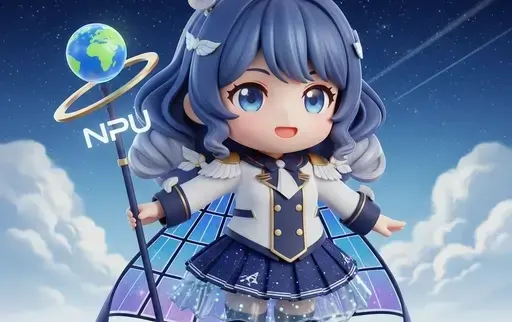 3D Q版大学拟人化形象