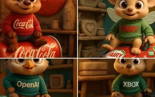 品牌3D卡通动物角色