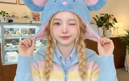 一张高质量的可爱少女肖像照