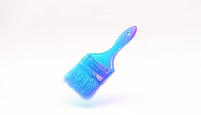 漂浮玻璃霓虹3D提示词:AI作图关键词与图片参考.