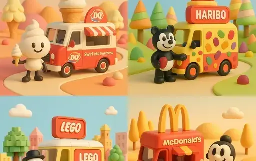 3D超写实食品广告提示词:AI作图关键词与图片参考.
