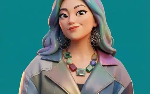人物转风格化的3D人物漫画