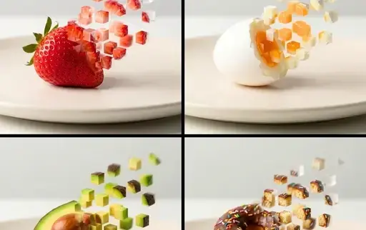 极简主义食物摄影作品