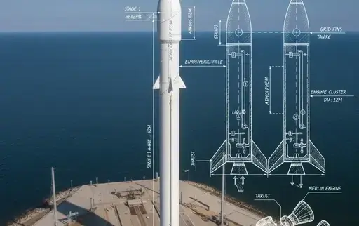 SpaceX 技术蓝图叠加
