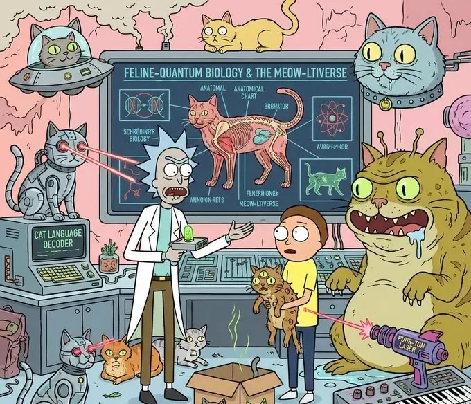 rick and morty画风卡片提示词:AI作图关键词与图片参考.