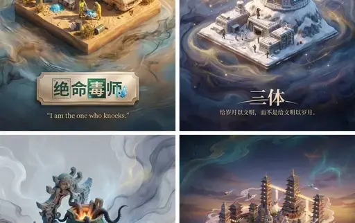 生成任何影视剧或者小说的场景海报