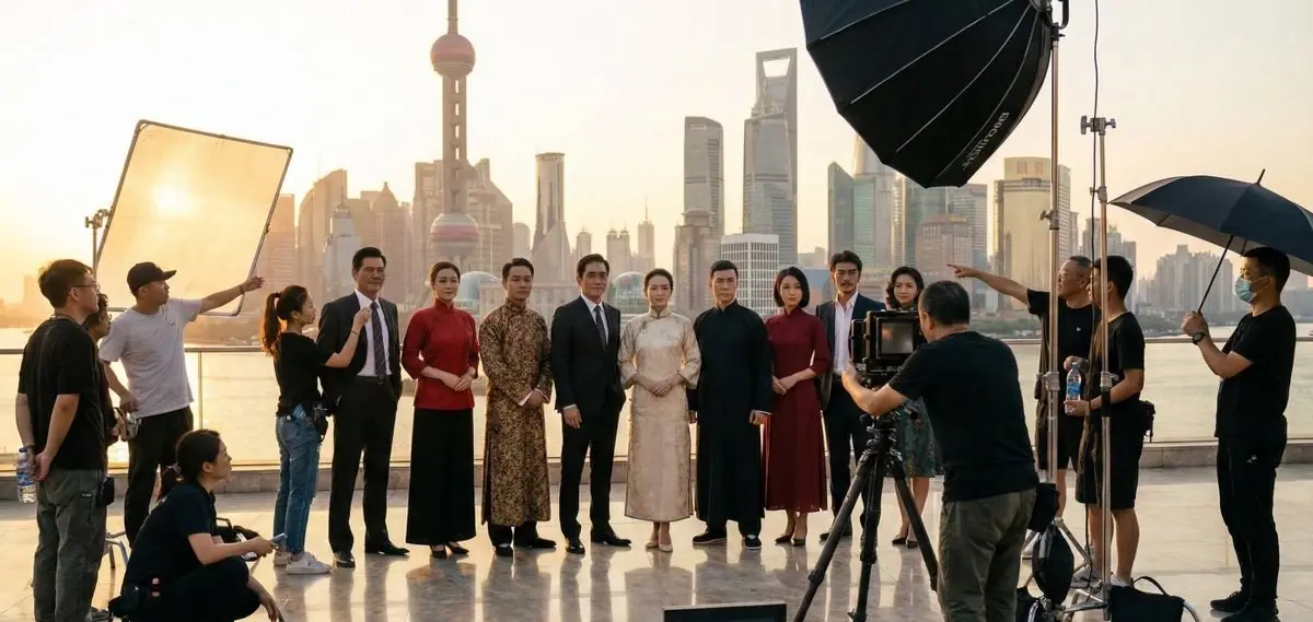 明星合照的幕后花絮提示词:AI作图关键词与图片参考.