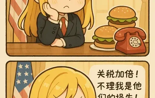 日系双格漫画