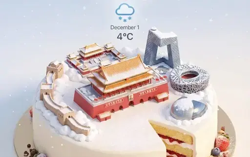 城市地标做成的蛋糕