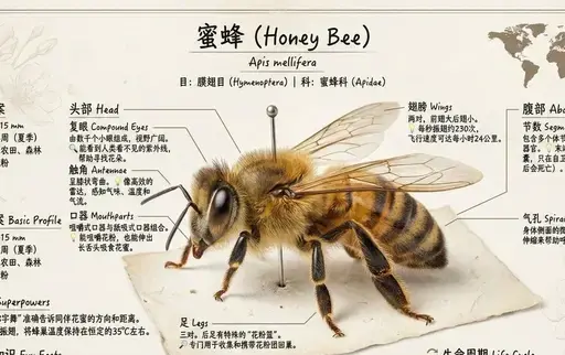 博物馆展品级别的昆虫知识科普图谱