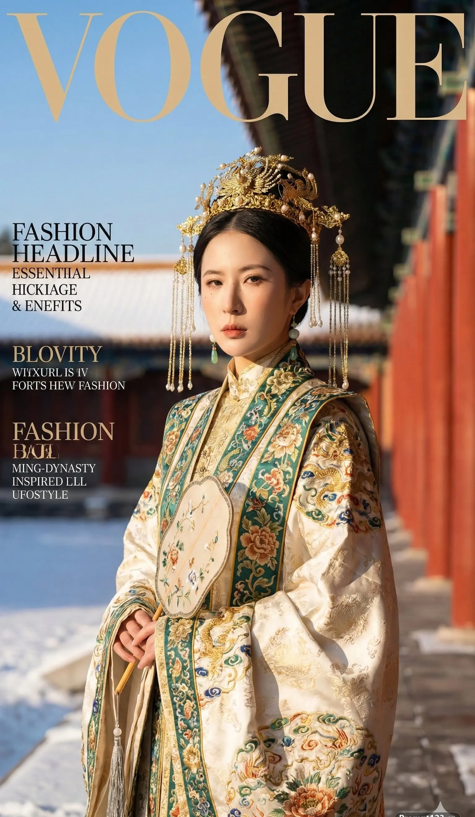 一生要出片的中国女人系列之故宫打卡提示词:AI作图关键词与图片参考.